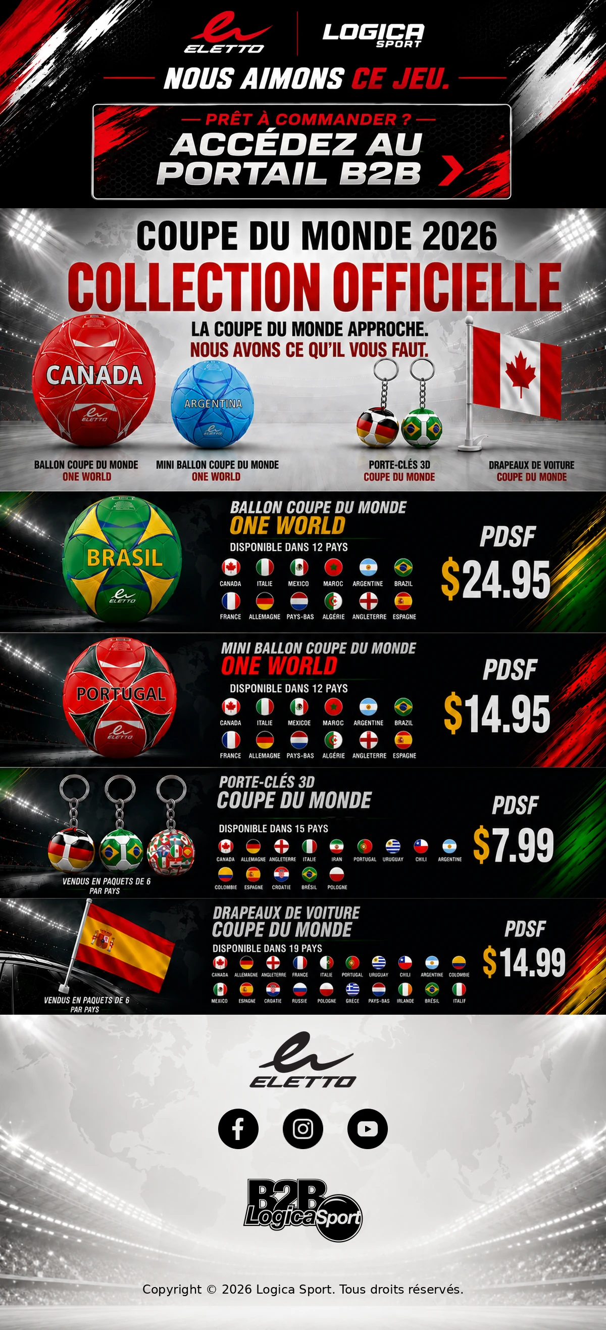 Eletto — World Cup 2026 email campaign